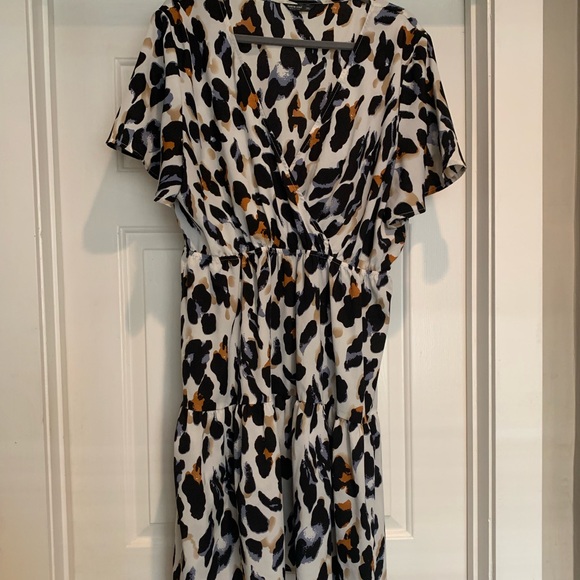 Shein 2XL Leopard Dress EUC - Picture 1 of 1